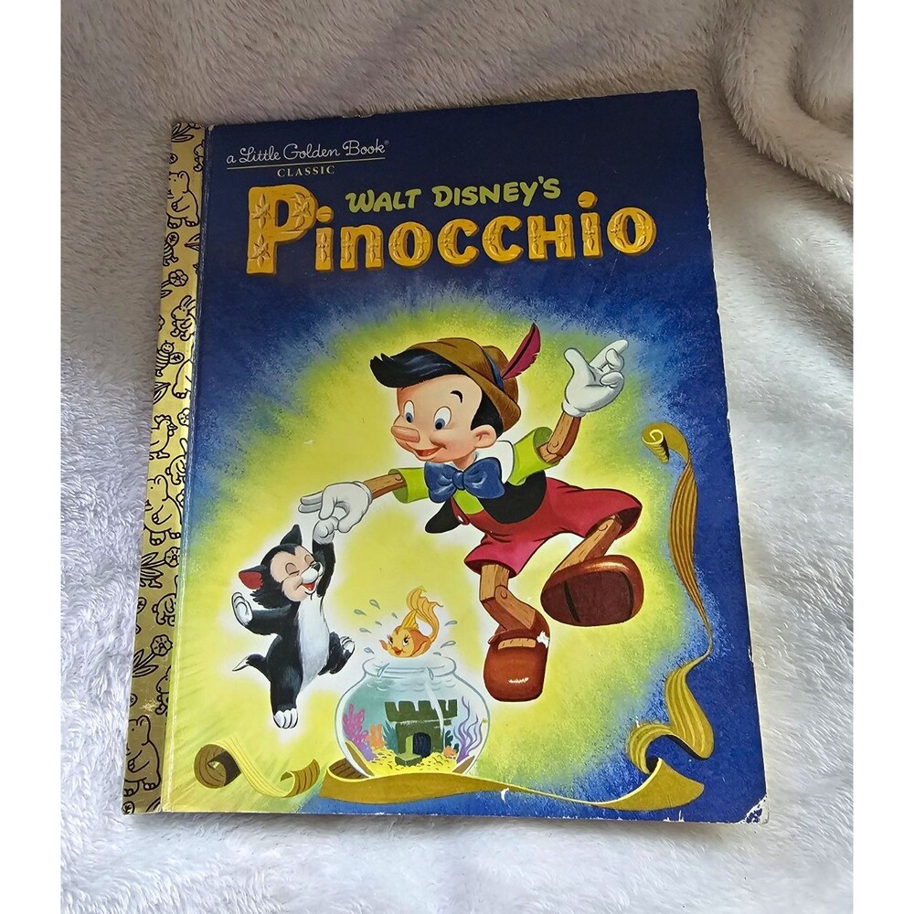 Golden Books Disney Pinocchio Little Golden Book Hardcover (2018)